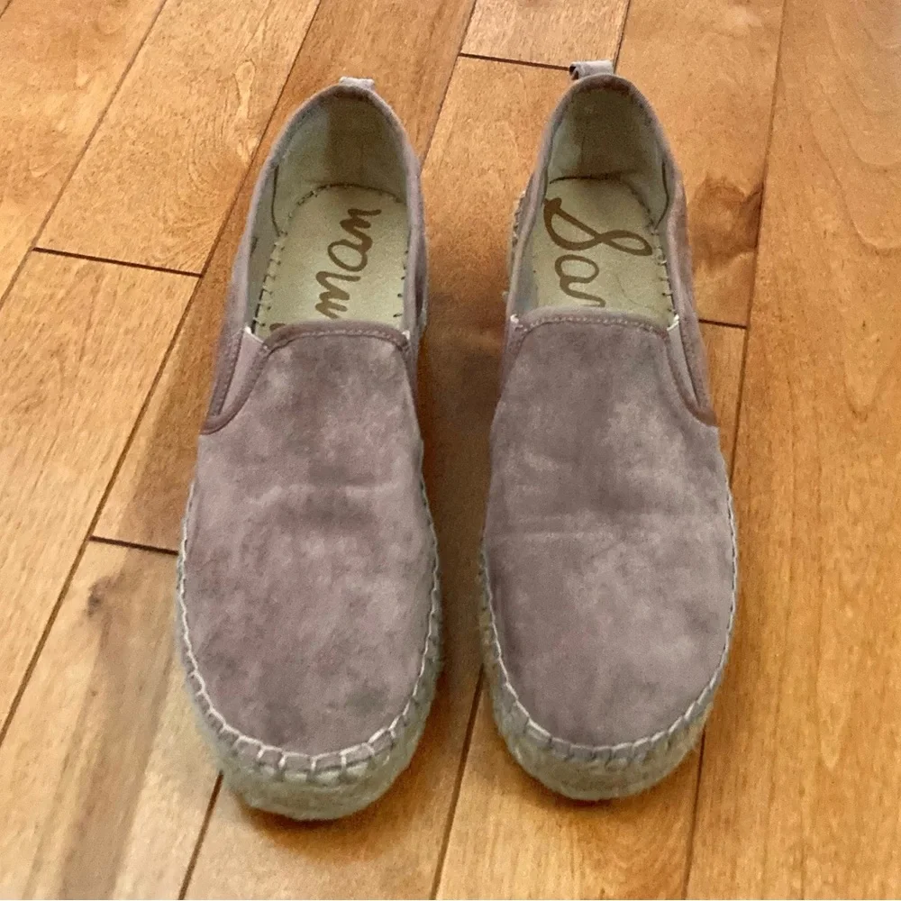 Sam Edelman Carrin Suede Platform Espadrille Size 10